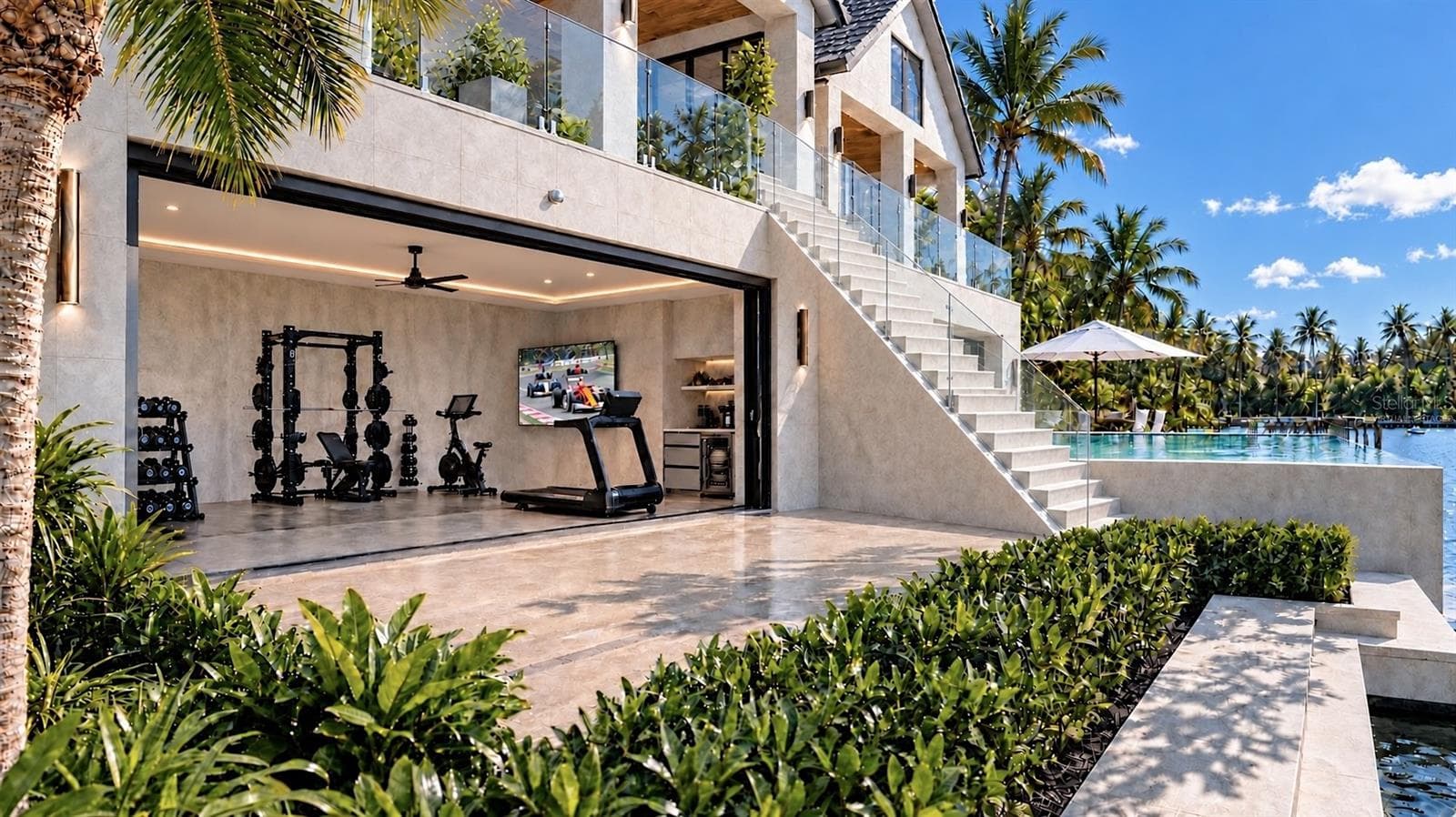 Fitness studio. Virtually staged. - 546 FREELING DR, SARASOTA
