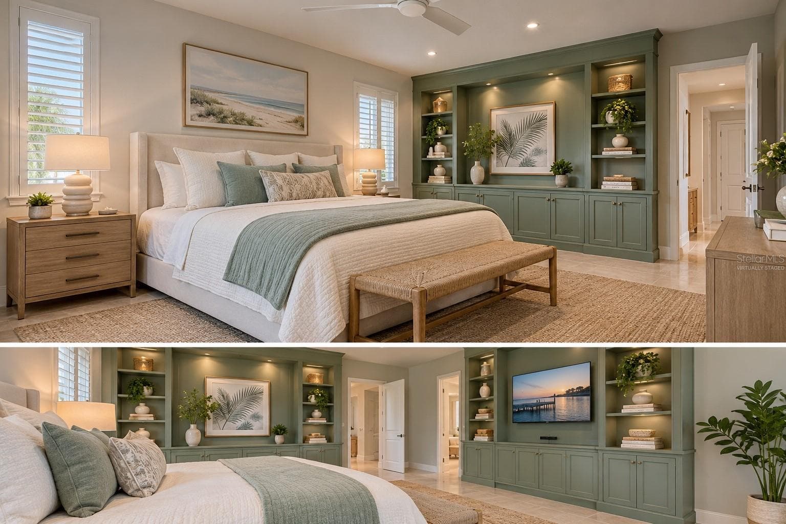 Master bed virtually staged - 7110 SAN CASA DR, ENGLEWOOD