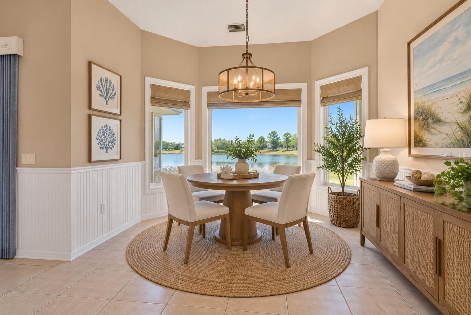 Breakfast nook/dining area virtually staged - 7110 SAN CASA DR, ENGLEWOOD