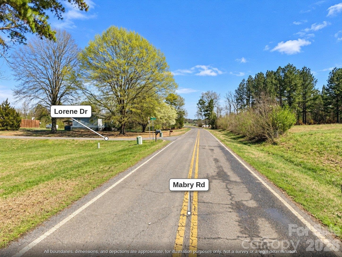 Mabry Rd approaching Lorene Dr, paved country road south of Albemarle NC - 99999 Lorene Drive, Albemarle