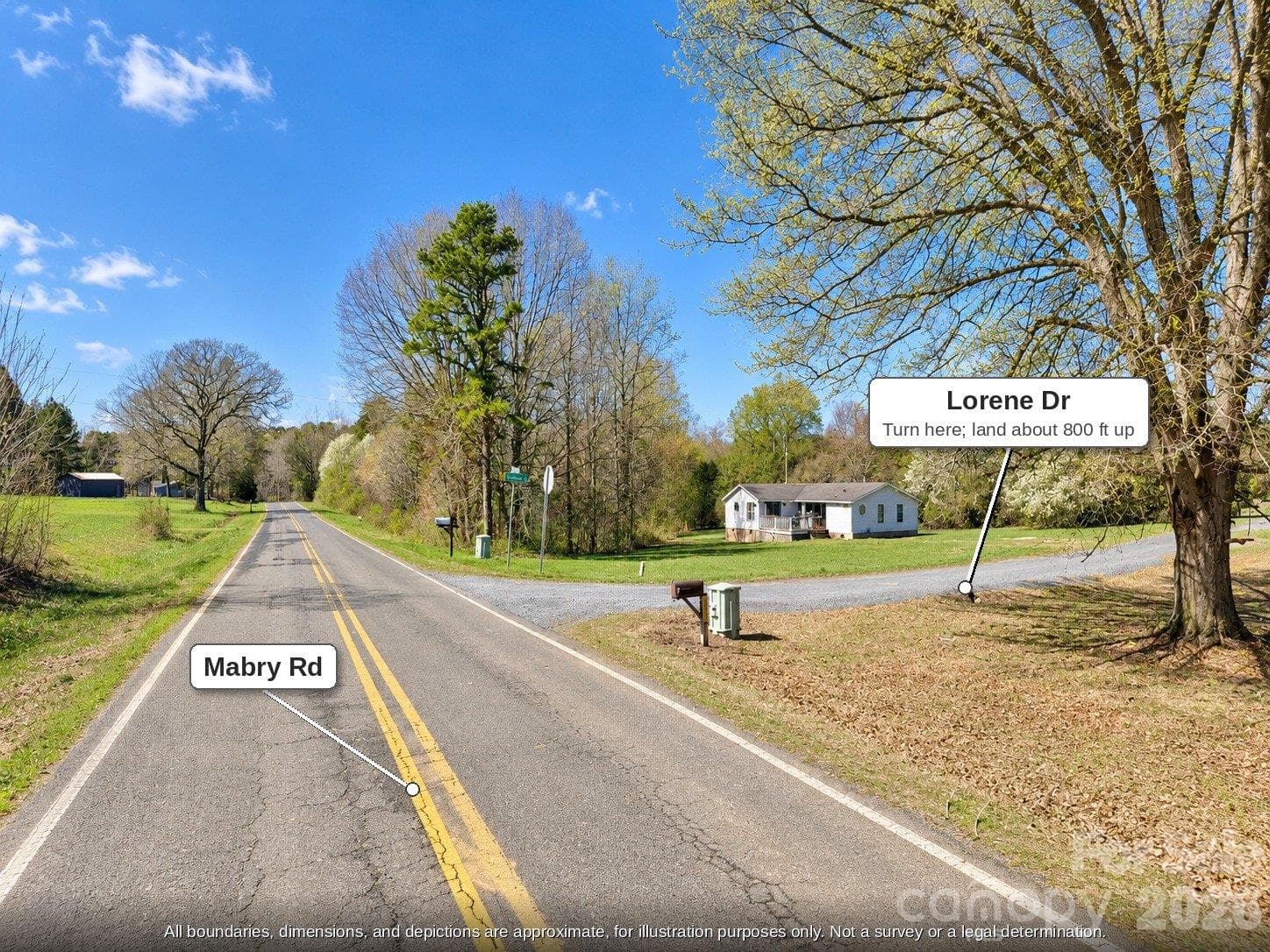 Turn from Mabry Rd onto Lorene Dr (gravel) - 99999 Lorene Drive, Albemarle