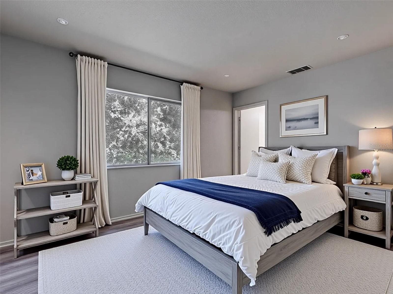Master bedroom virtually staged - 2635 SHENANDOAH ST, NORTH PORT
