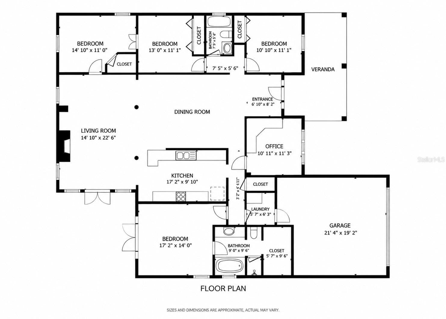 Floorplan - 11512 NW 13TH LN, GAINESVILLE
