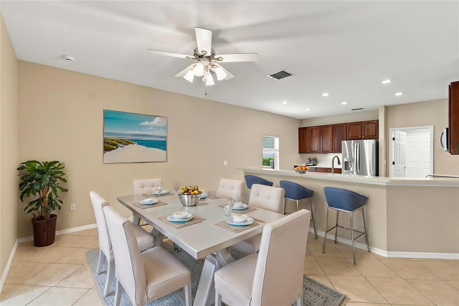 Virtually Staged Dining Room - 352 HAMRICK DR, POINCIANA