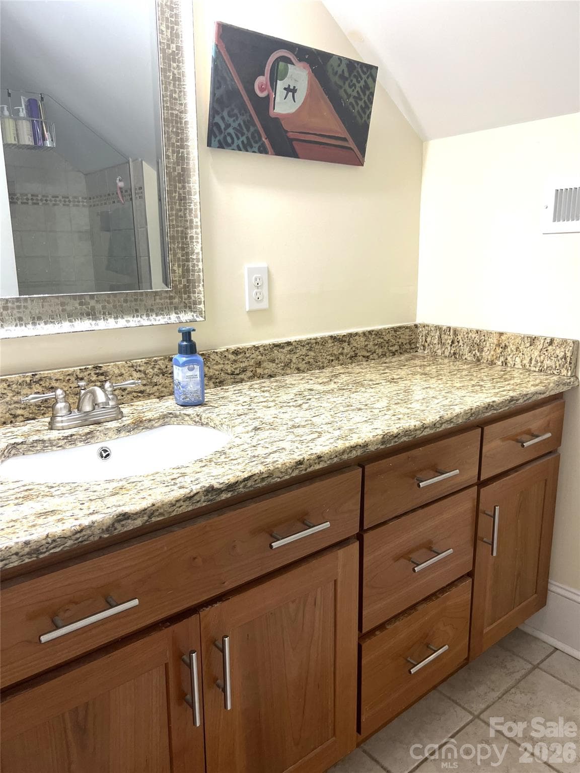 Vanity in bath upstairs - 213 Erwin Street, Morganton