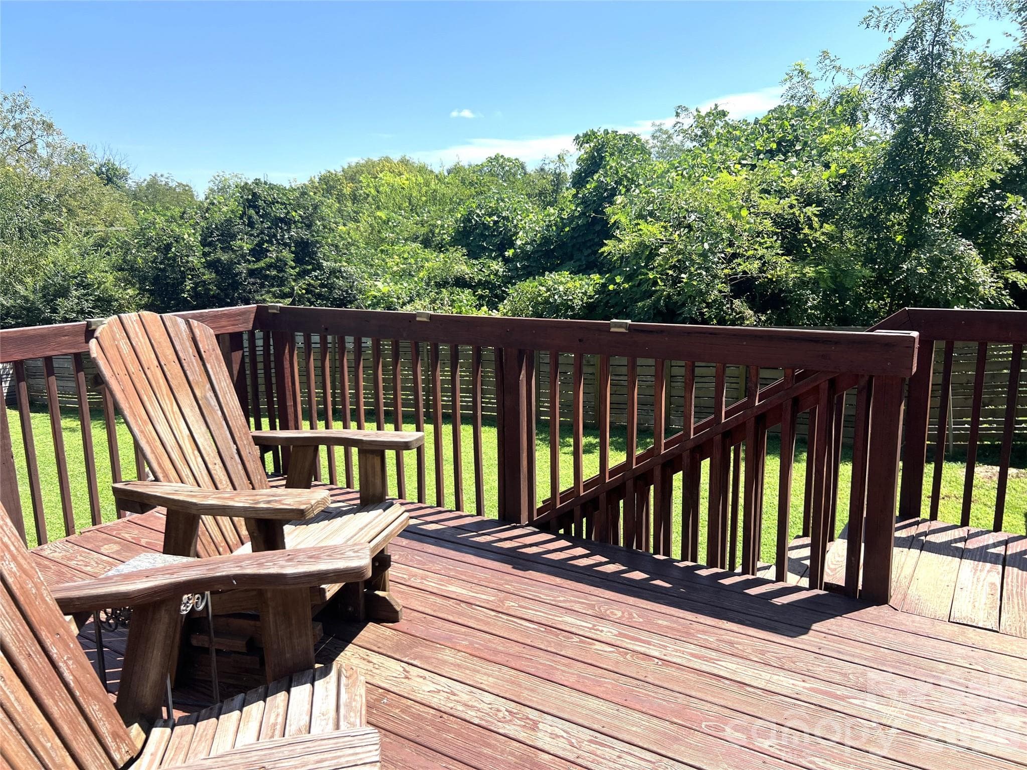 back deck with mountain winter views - 213 Erwin Street, Morganton