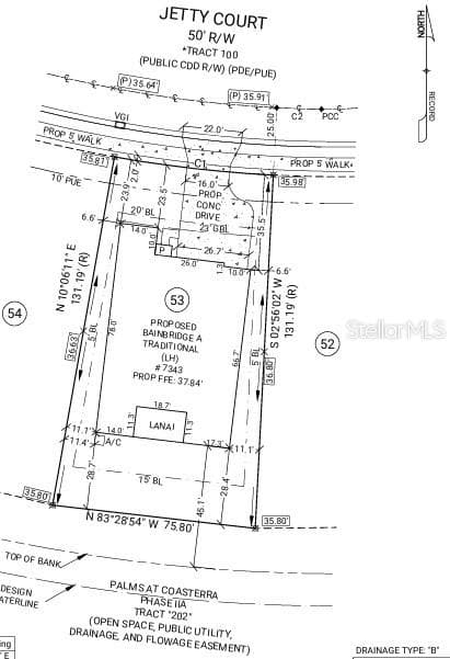 Plot Plan - 7343 JETTY CT, PALMETTO