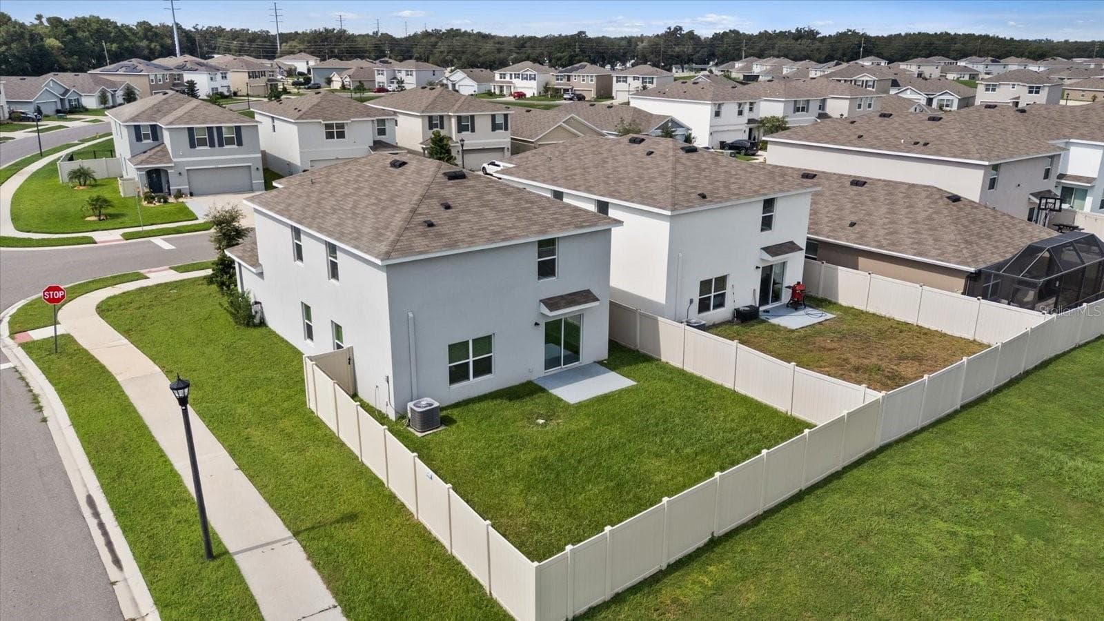 Drone Back of house - 4568 SAND DOLLAR WAY, ZEPHYRHILLS