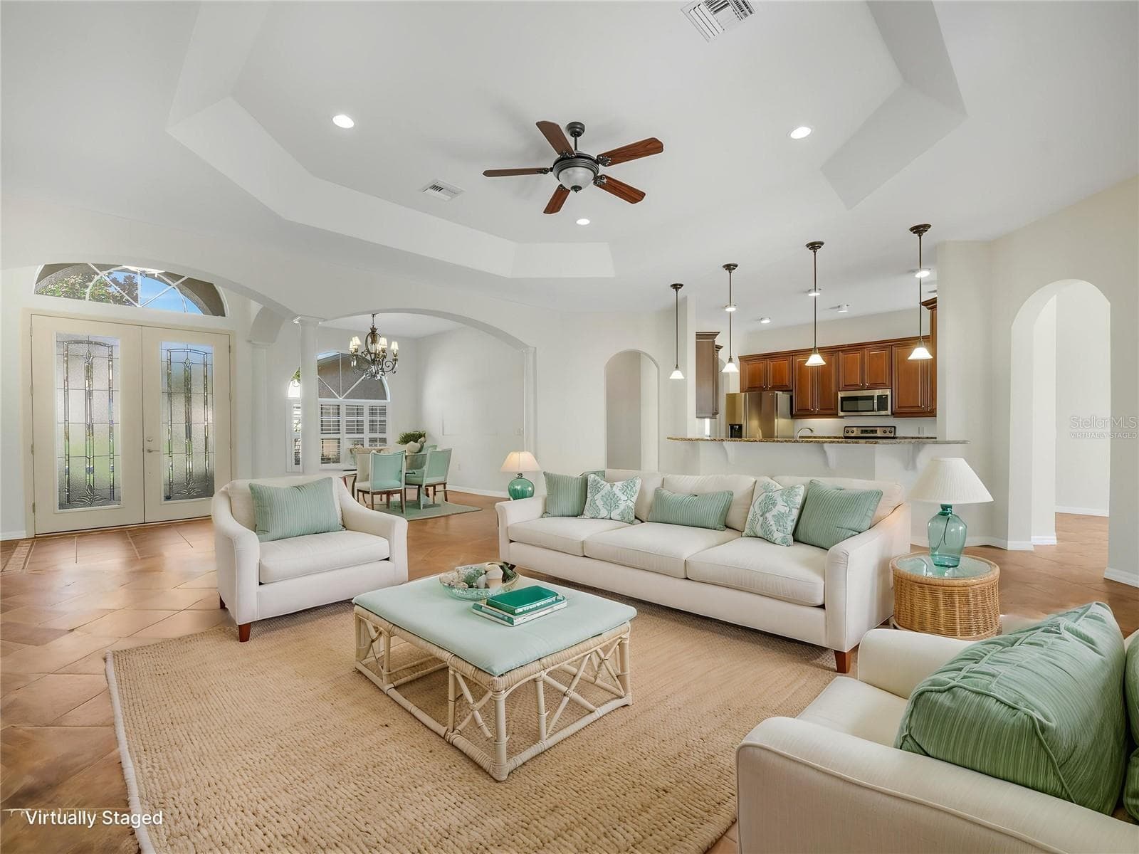 Living Area- Virtually Staged - 4497 STRATHMORE DR, LAKE WALES