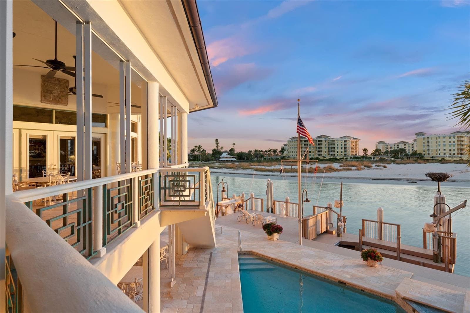 Upper Level Lanai from Primary Suite - 964 MONTE CRISTO BLVD, TIERRA VERDE
