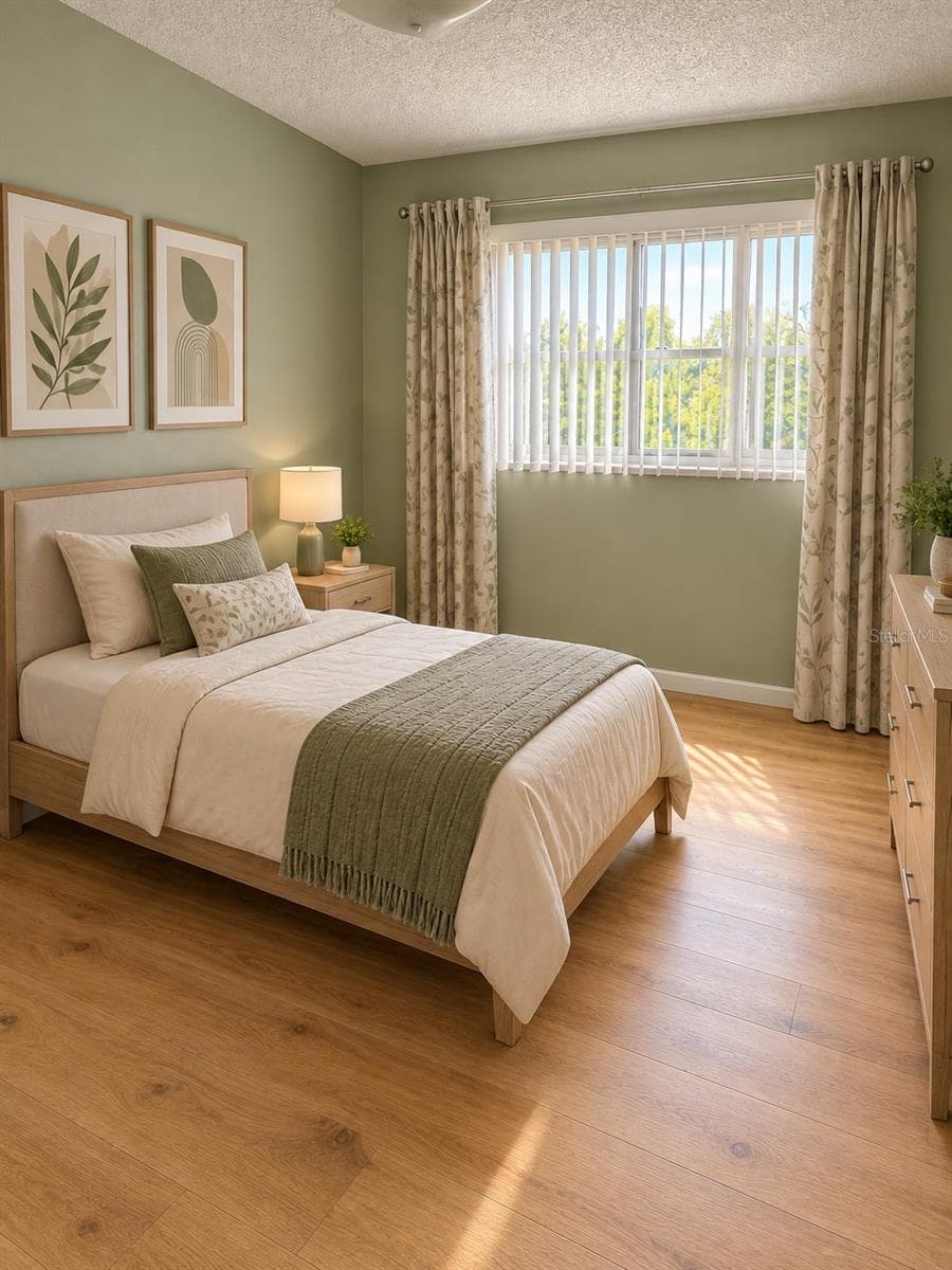 Guest Bedroom Staged & Remodeled - 5725 12TH AVE N #306D, ST PETERSBURG