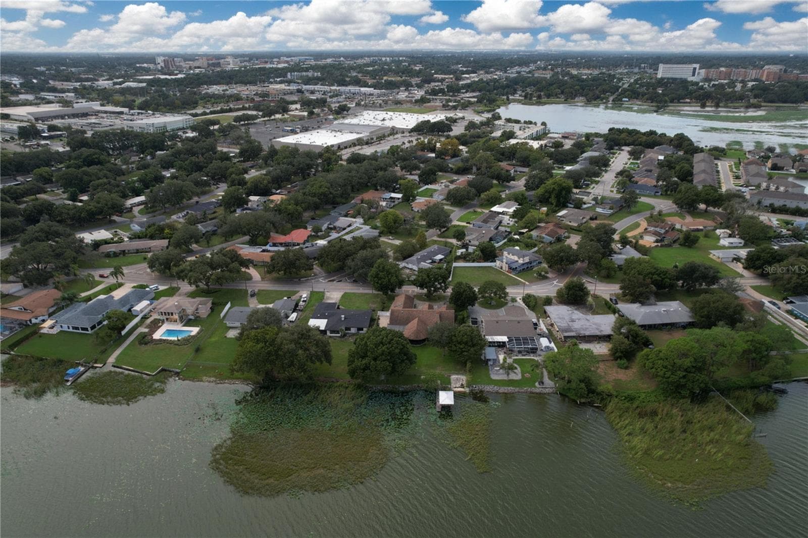 Aerial view of property - 1348 EDGEWATER BEACH DR, LAKELAND