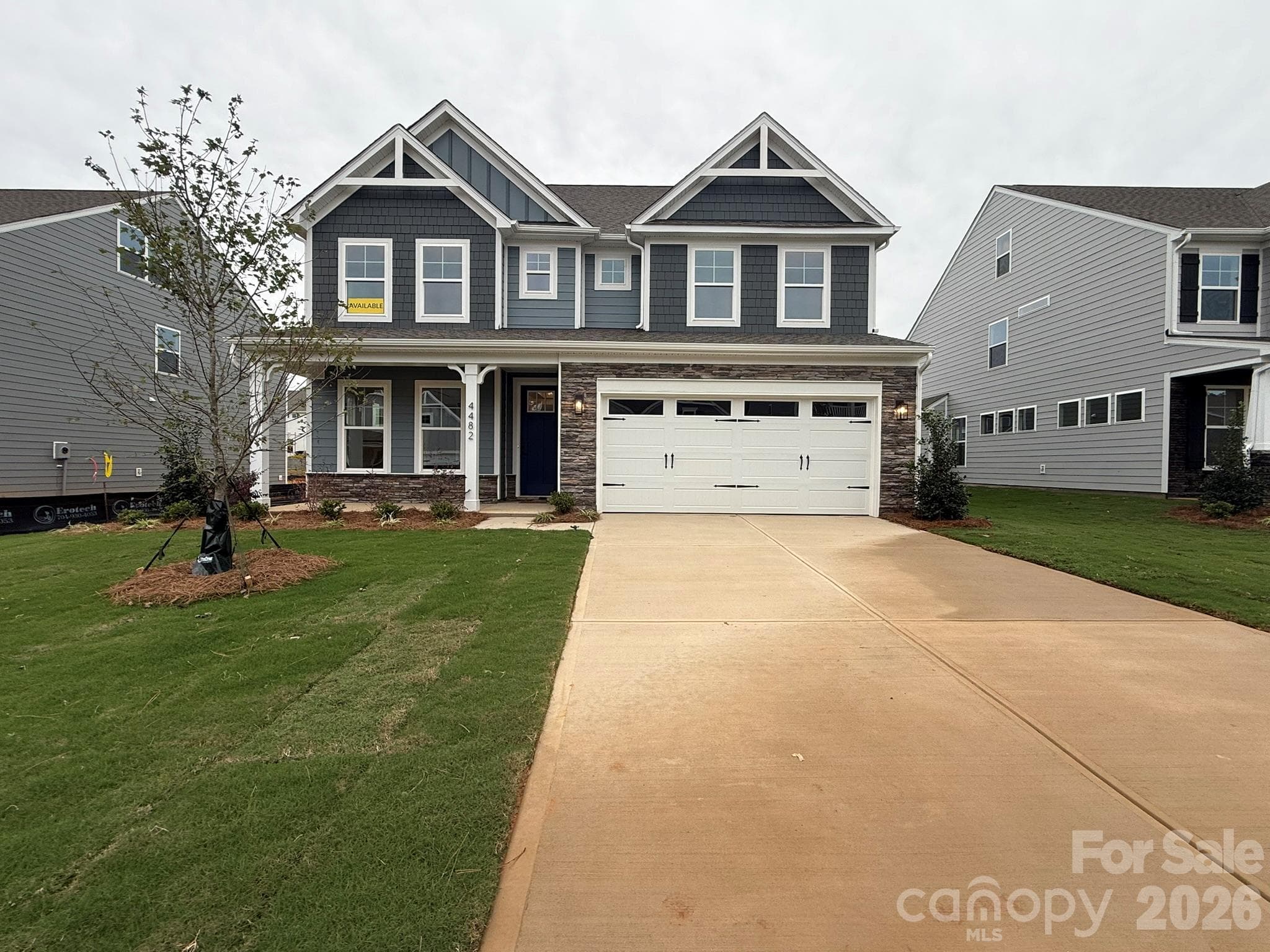 Homesite 100 features a Davidson D floorplan - 4482 Blue Mound Court, Stanley