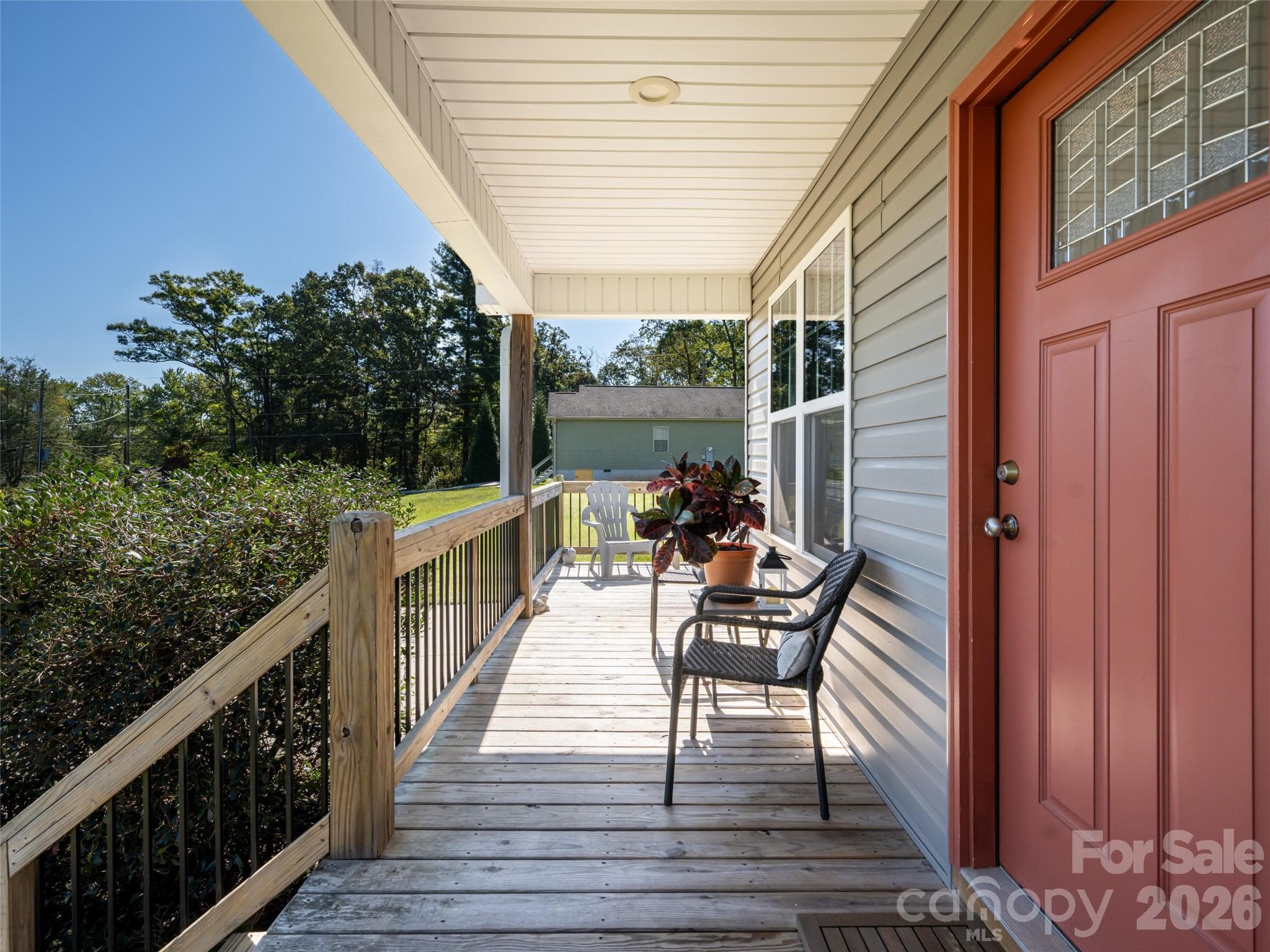 Covered Front Porch - 33 Sherman Meadows Drive, East Flat Rock