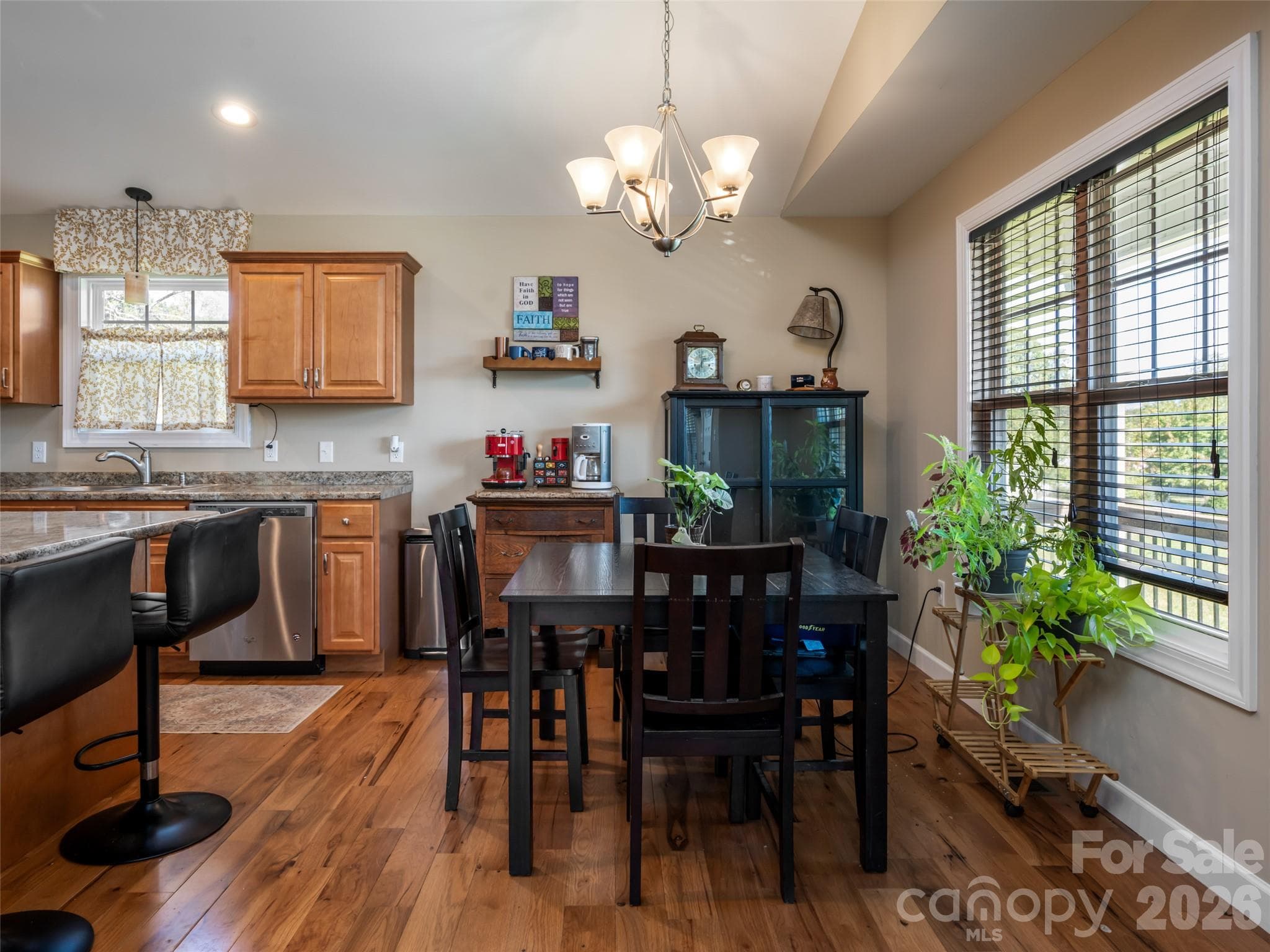 Open Concept Dining Area/Kitchen - 33 Sherman Meadows Drive, East Flat Rock