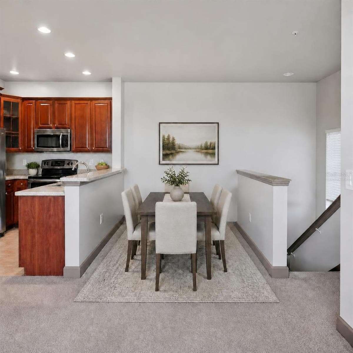 Dining Area - Virtually Staged - 8098 MOONSTONE DR #17-203, SARASOTA