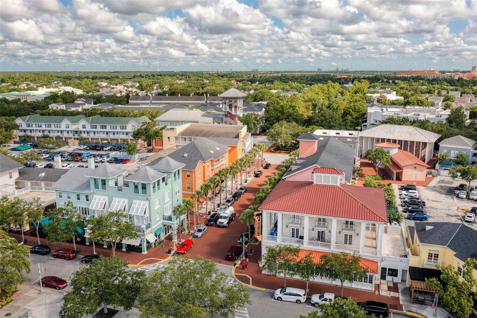 Aerial View of Town Center - 1003 OLD BLUSH RD, CELEBRATION