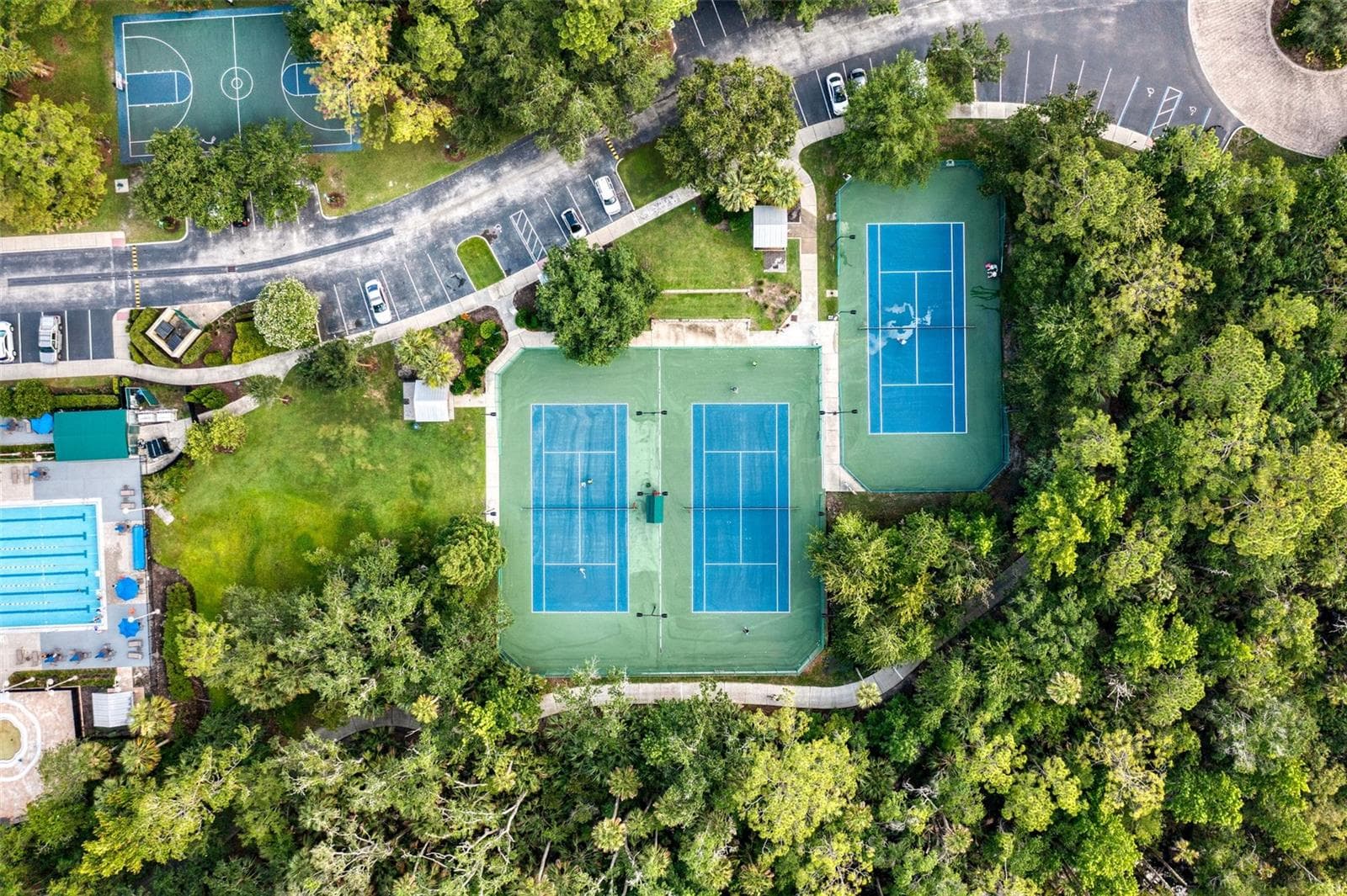 Aerial view of the Downtown Tennis Courts - 1003 OLD BLUSH RD, CELEBRATION