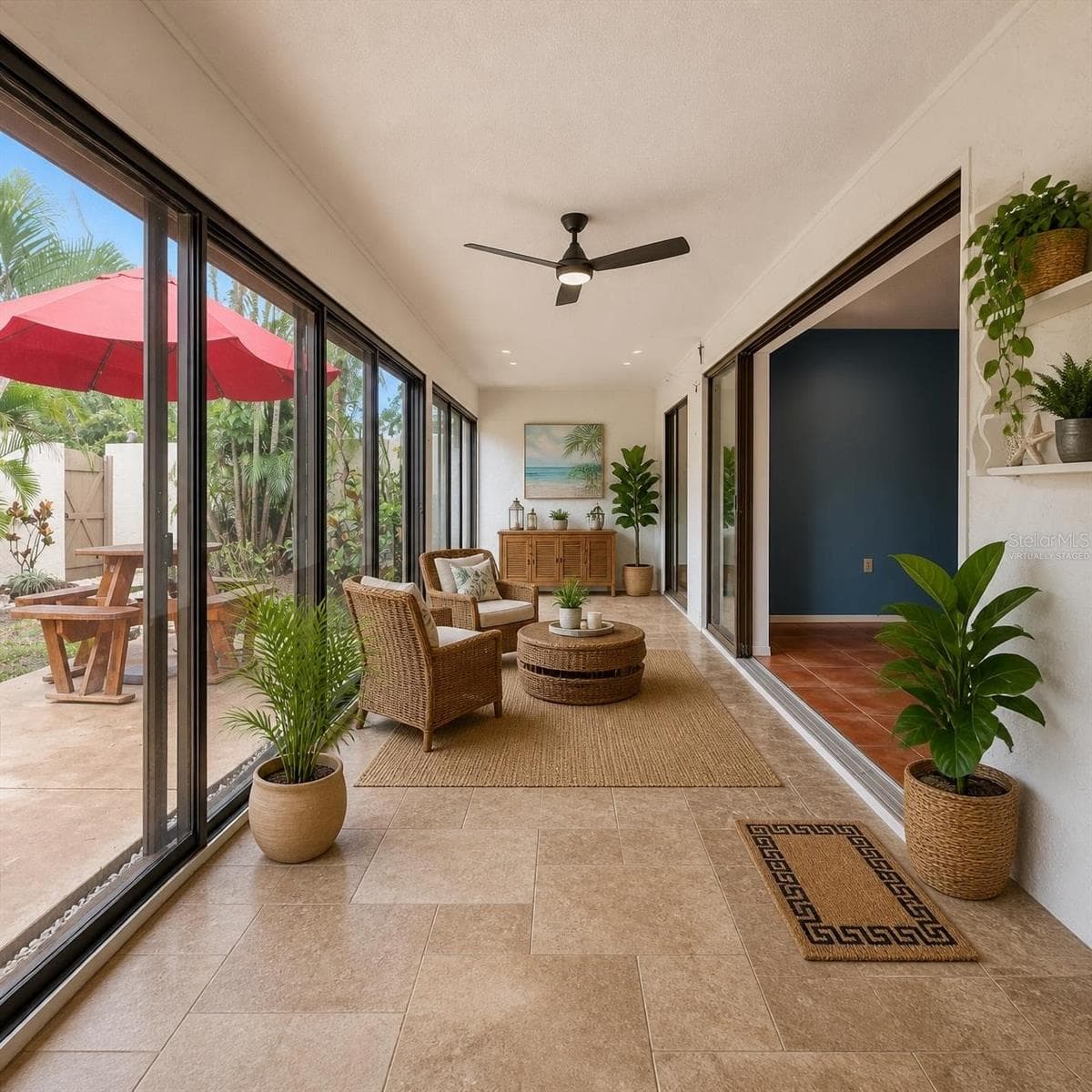 Lanai - virtually Staged - 509 LAKESIDE DR #509, BRADENTON