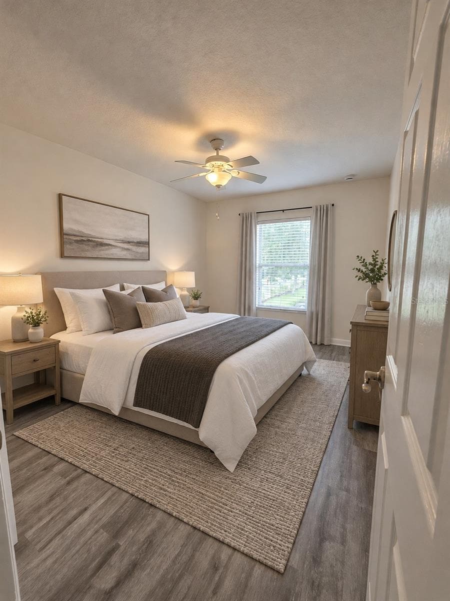 Bedroom 1 virtually stage - 4231 TRIDENT PT, OVIEDO