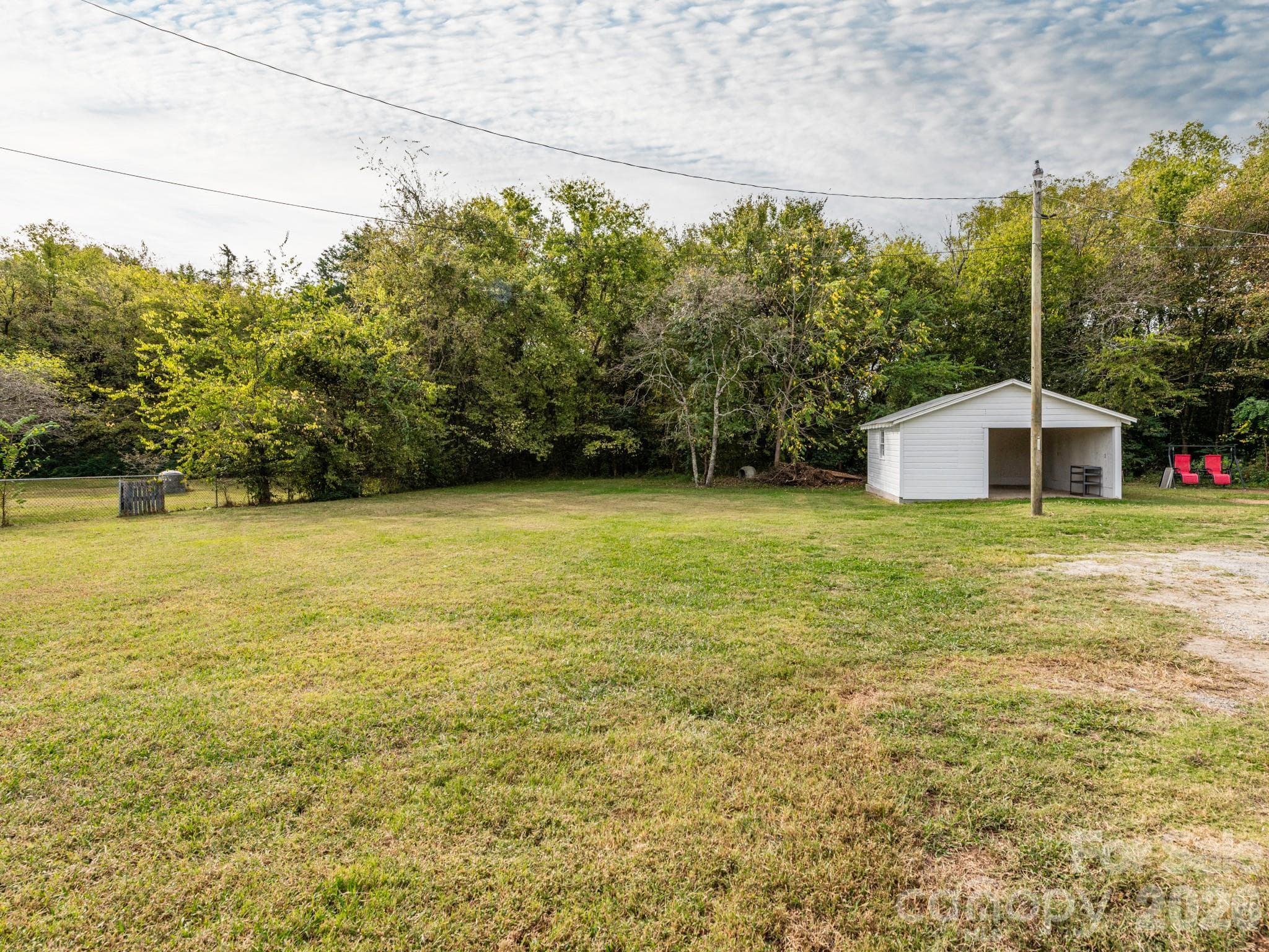 part of backyard & garage - 4305 Weddington Road, Concord