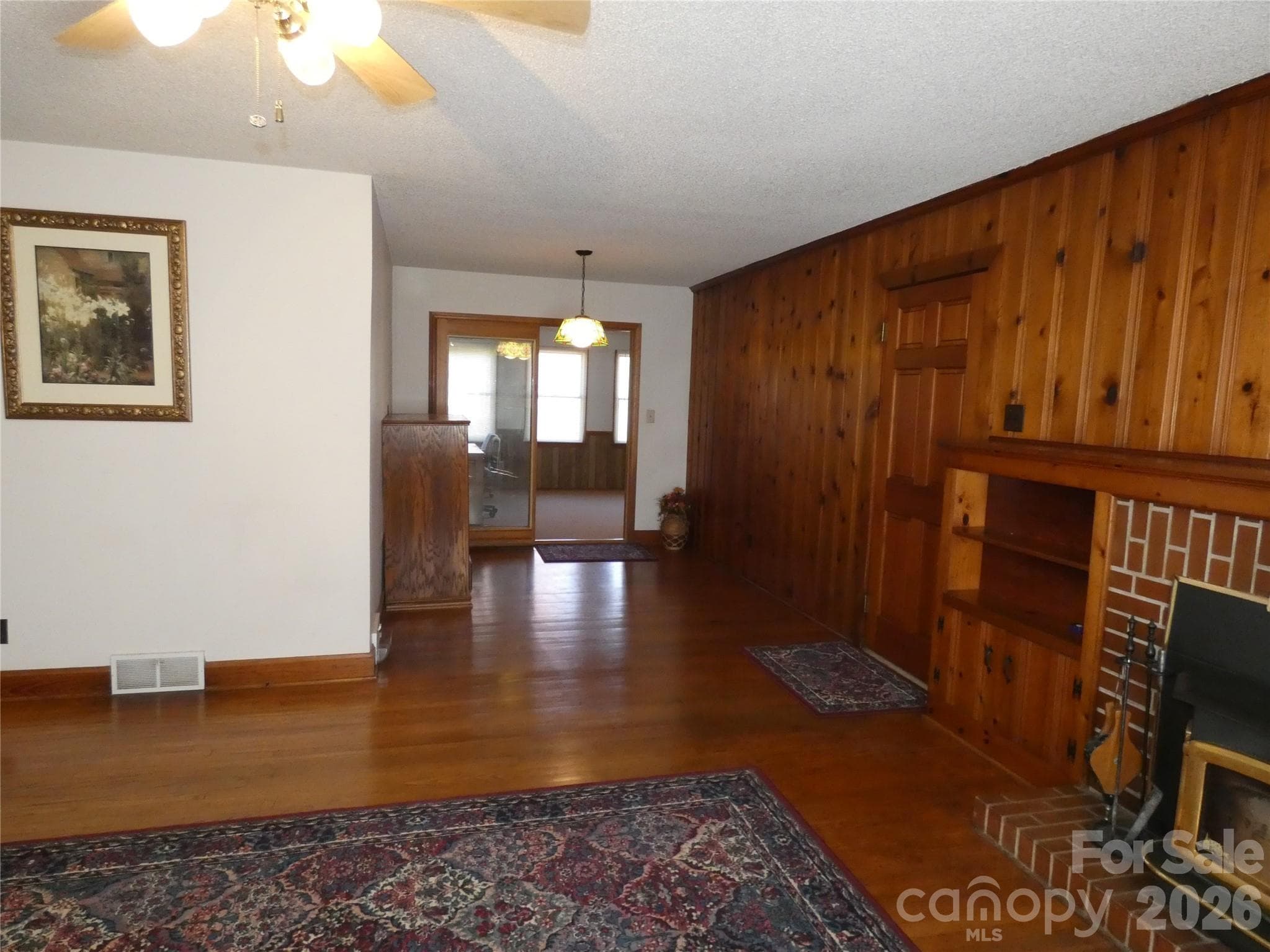 Living Room looking toward Den/Sunroom - 150 Fonda Road, Statesville