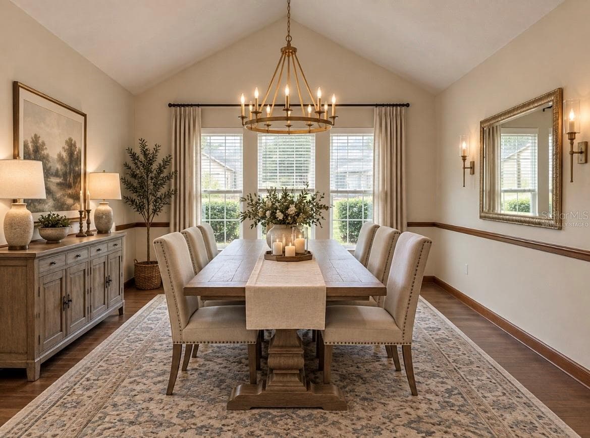 Dining room Virtually Staged! - 9479 SE 70TH TER, OCALA