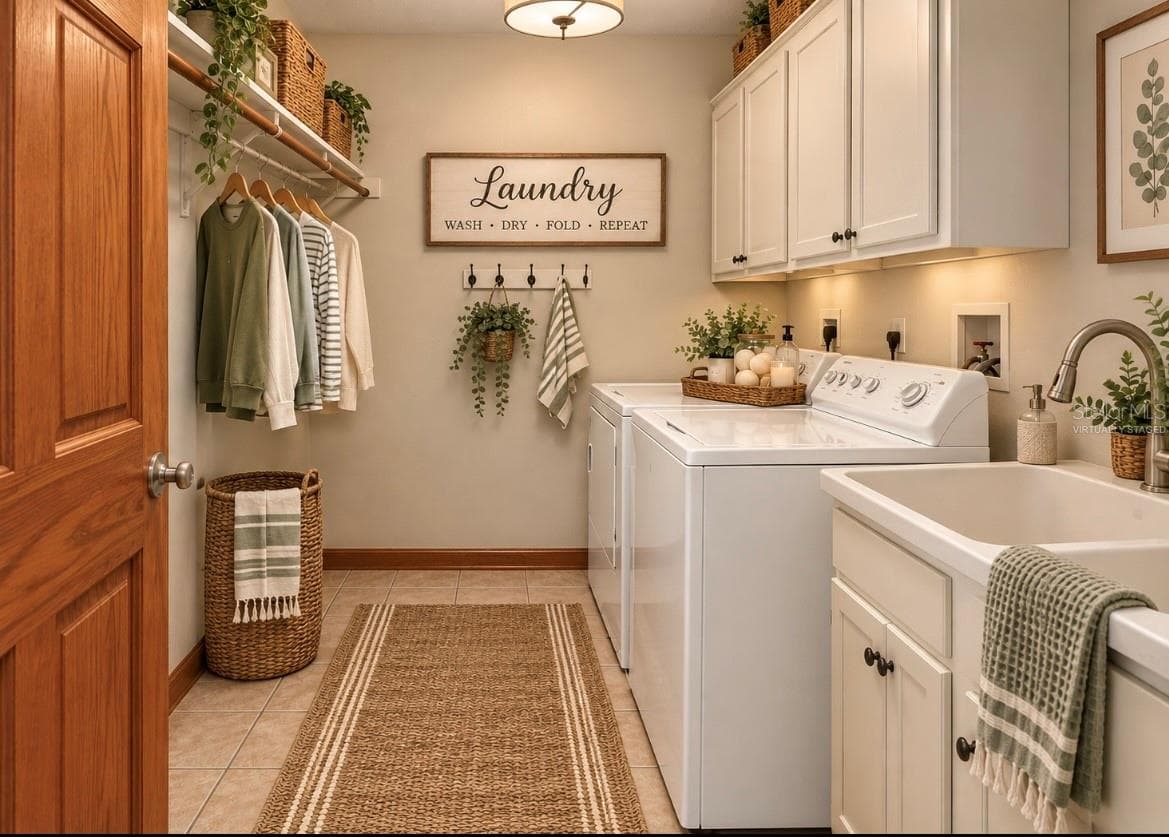 Virtually staged laundry! - 9479 SE 70TH TER, OCALA