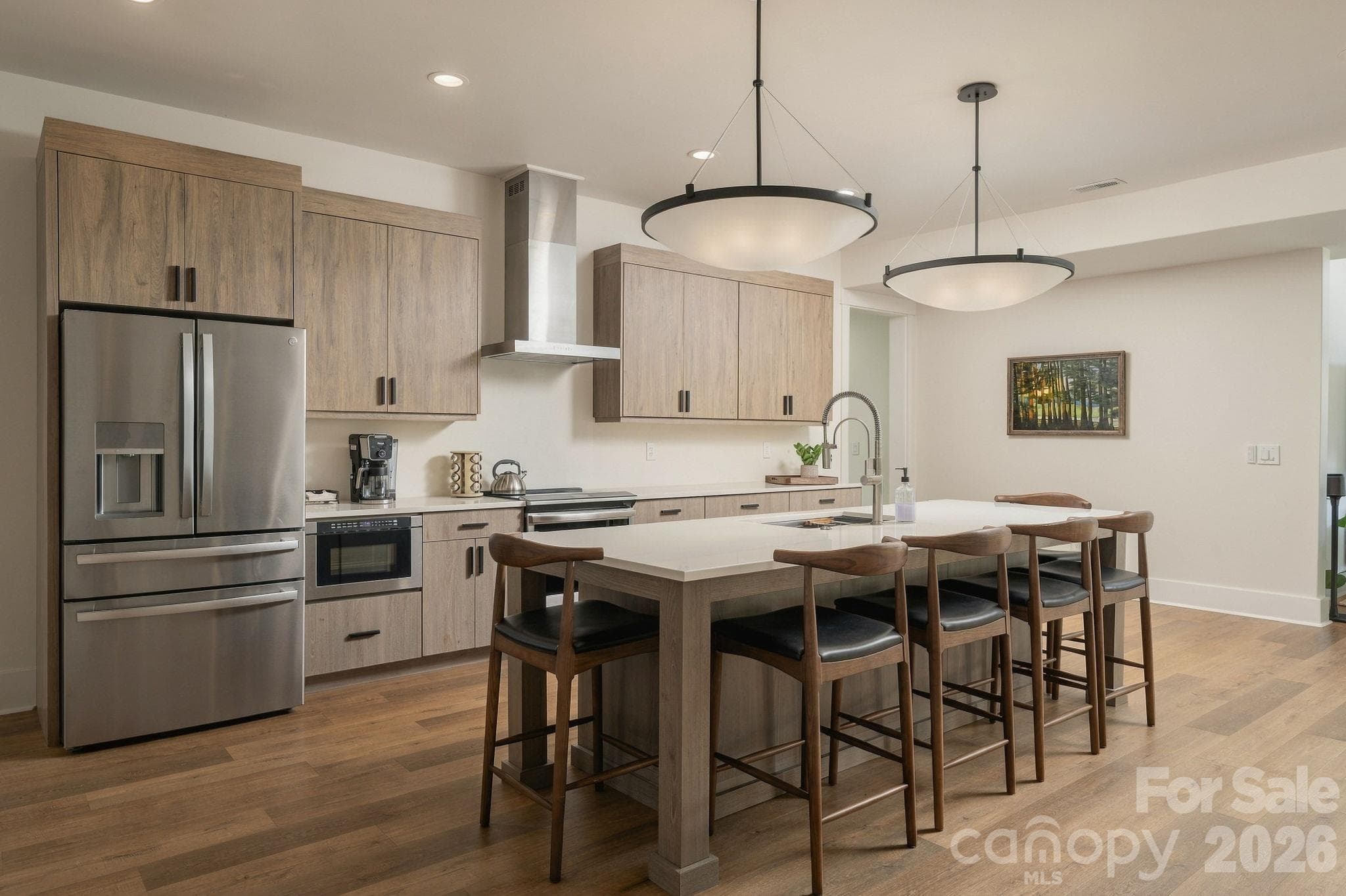 Lower level full kitchen - 298 Marietta Road, Mooresville