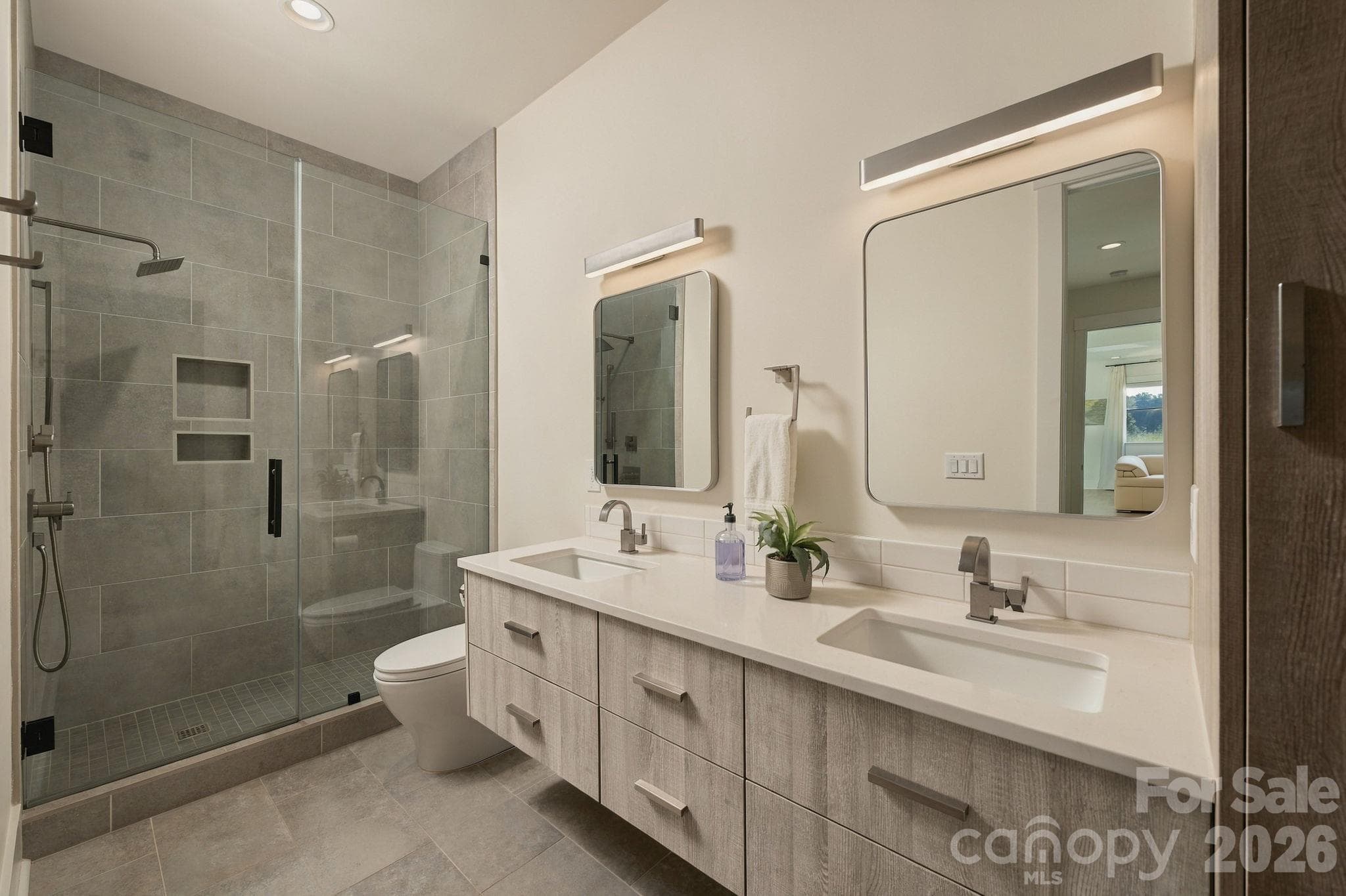 Primary bathroom lower level - 298 Marietta Road, Mooresville