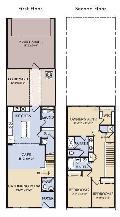 Floor Plan - Floor One Floor Plan - Floor Two - 4556 ORCHARD VIEW ALY, CLERMONT
