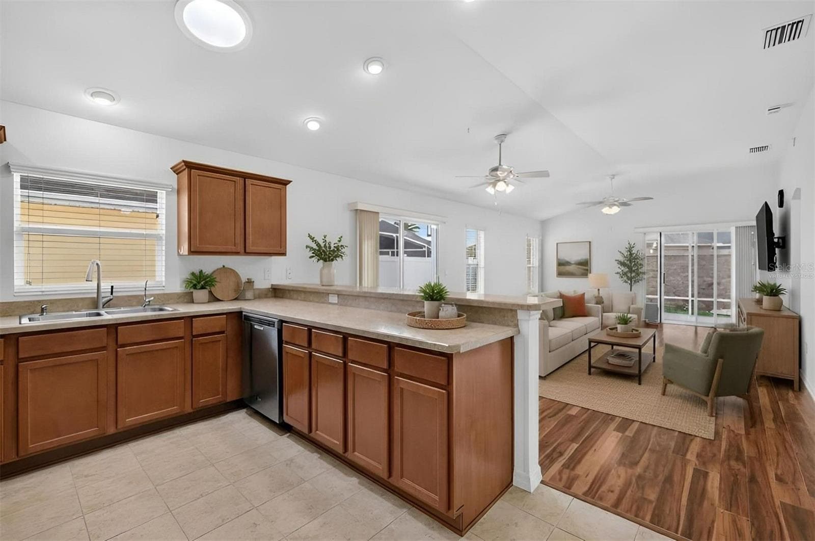 Kitchen-Virtually Staged - 3056 EASTWOOD TER, THE VILLAGES