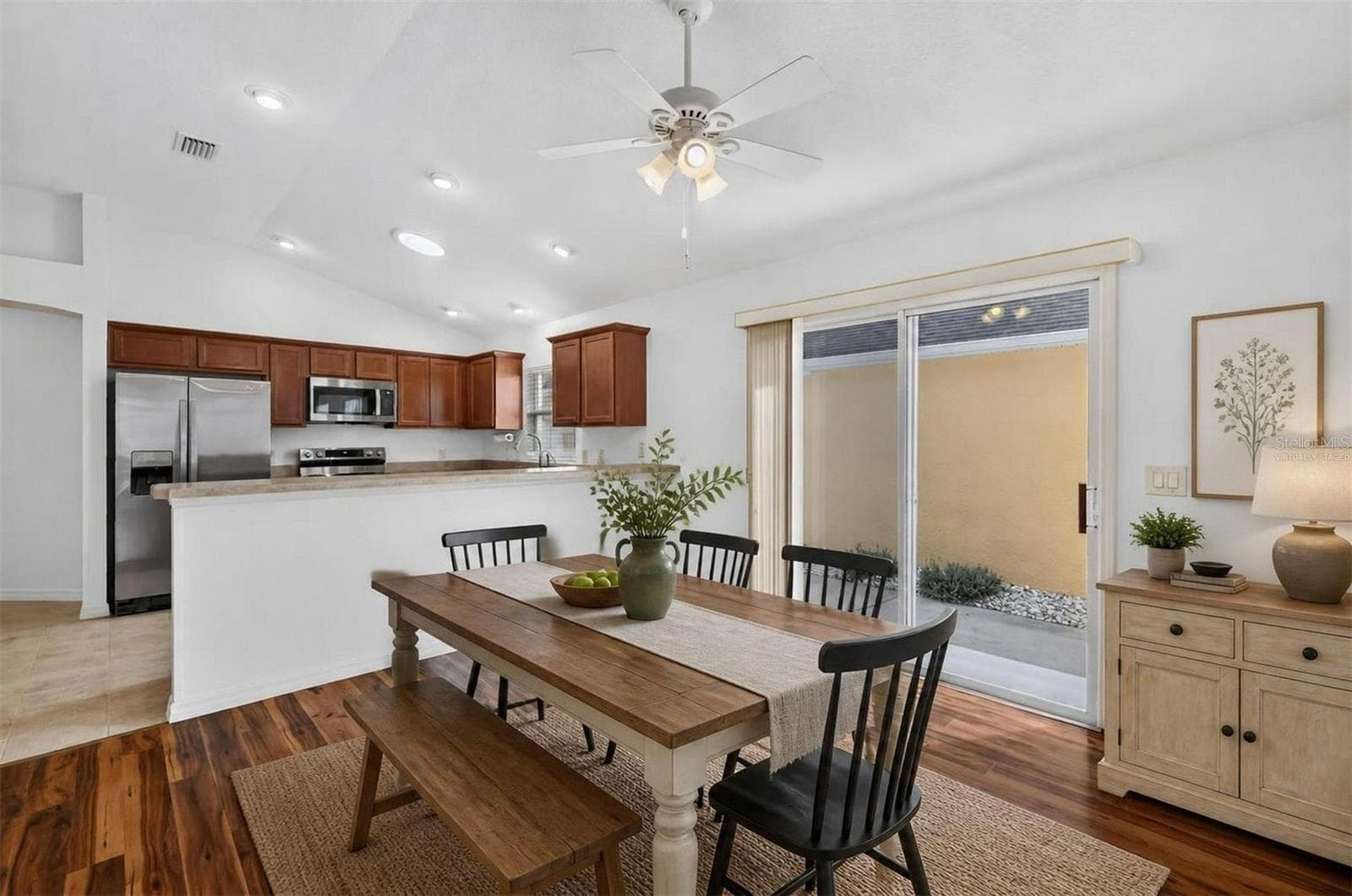 Kitchen and Dining Room-Virtually Staged - 3056 EASTWOOD TER, THE VILLAGES
