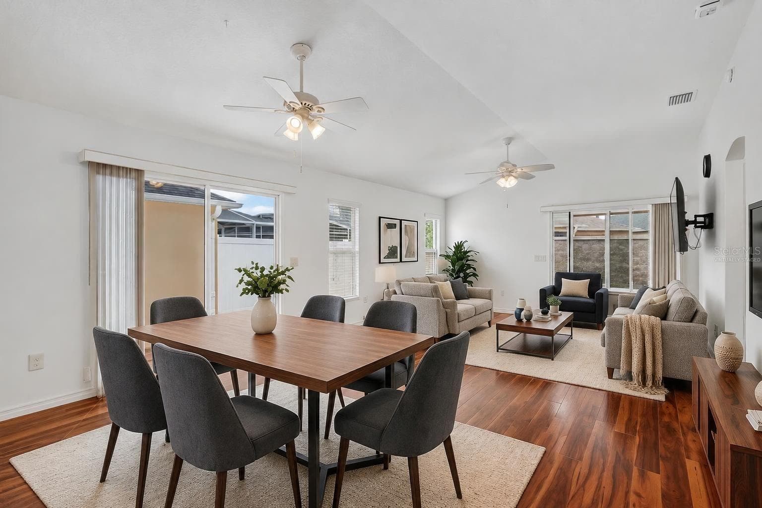 Living and Dining Rooms-Virtually Staged - 3056 EASTWOOD TER, THE VILLAGES
