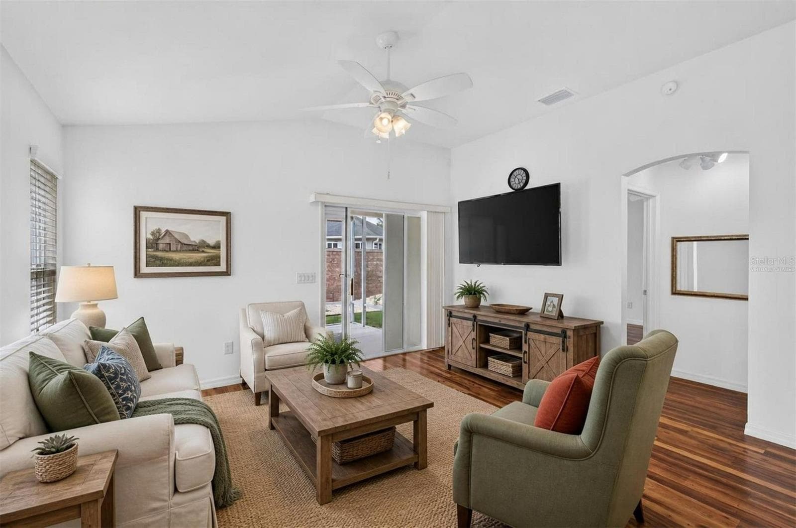 Living Room-Virtually Staged - 3056 EASTWOOD TER, THE VILLAGES