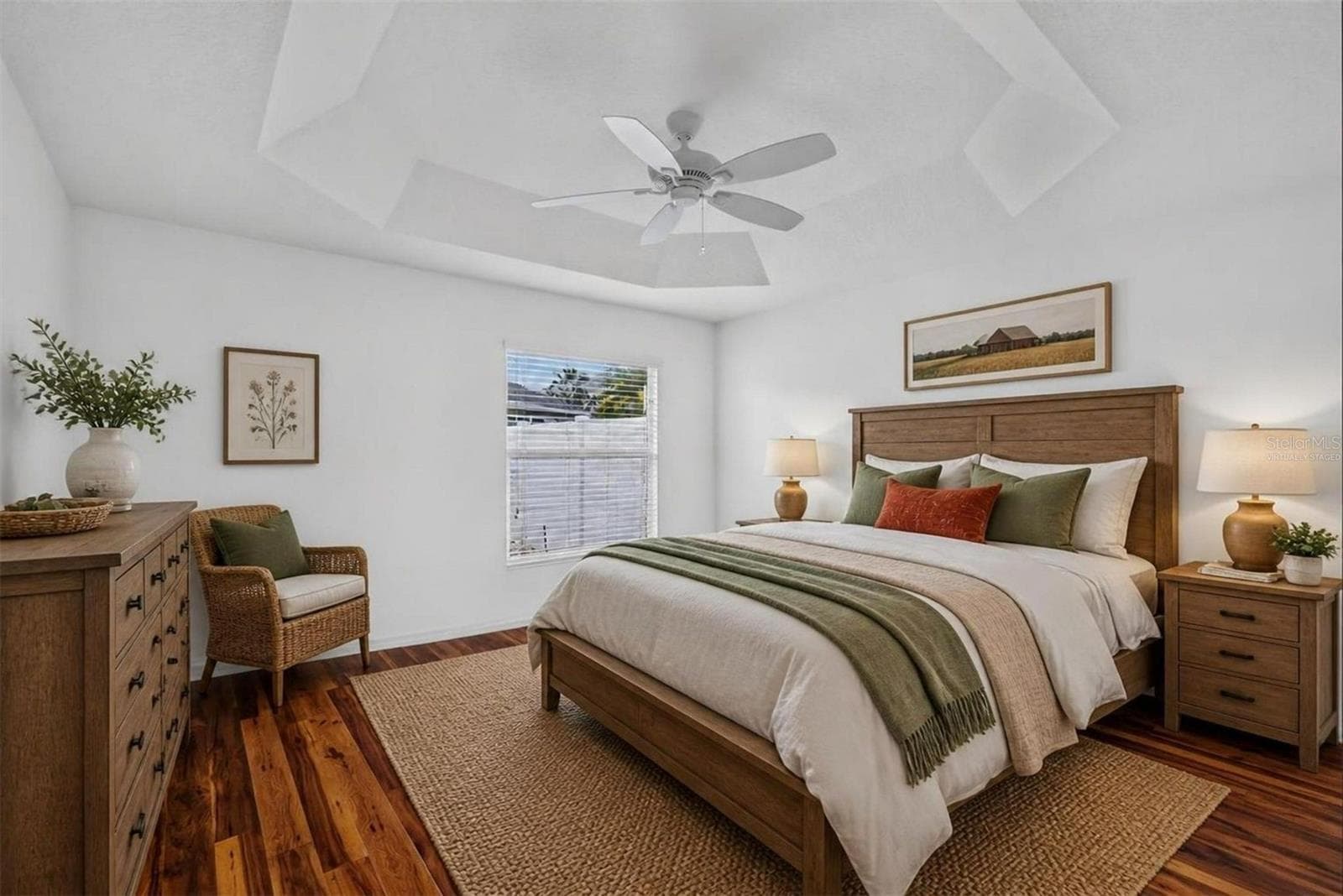 Primary Bedroom-Virtually Staged - 3056 EASTWOOD TER, THE VILLAGES