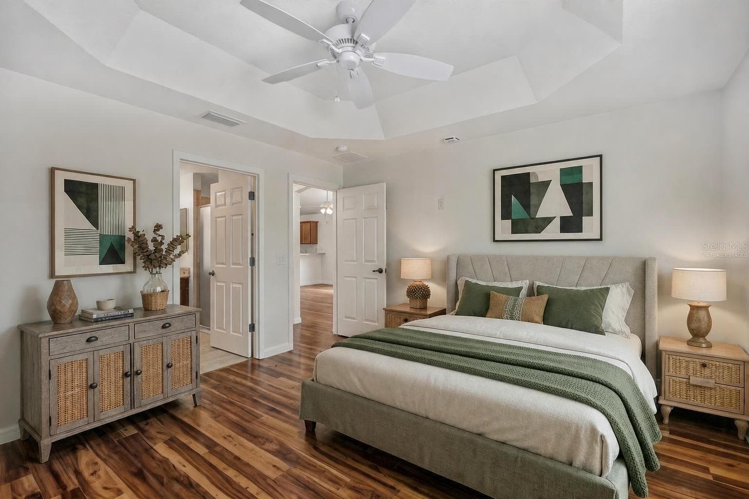 Primary Bedroom-Virtually Staged - 3056 EASTWOOD TER, THE VILLAGES