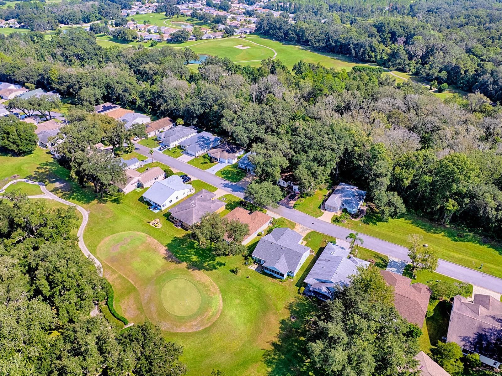 OVERHEAD VIEW OF GOLF COURSE - 32543 OAK PARK DR, LEESBURG