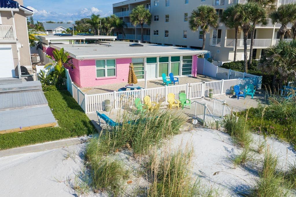 Main home from beach side - 1512 GULF BLVD, INDIAN ROCKS BEACH