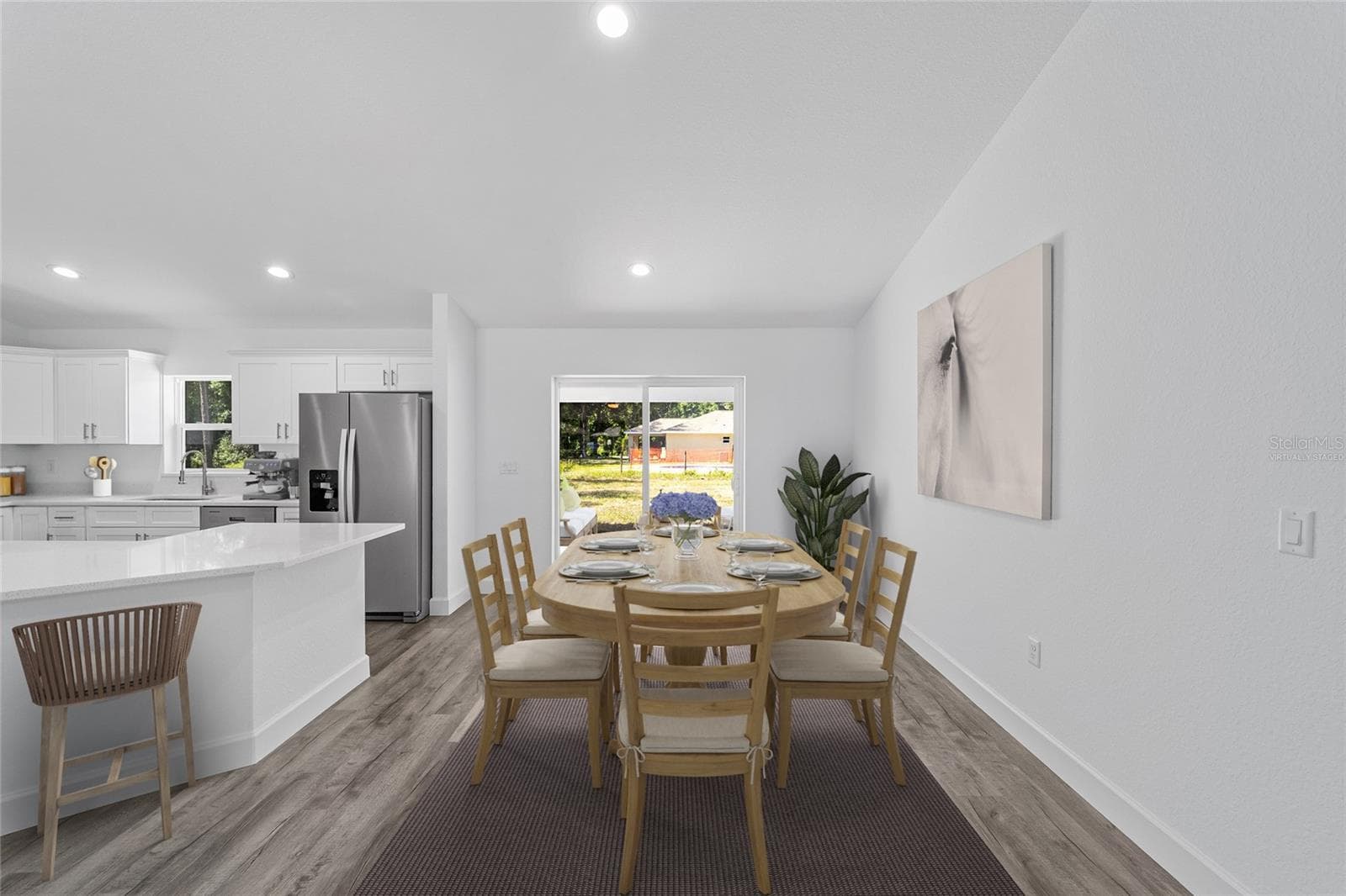 Model Home Dining Area Virtually Staged - 6501 NW 61ST LN, OCALA