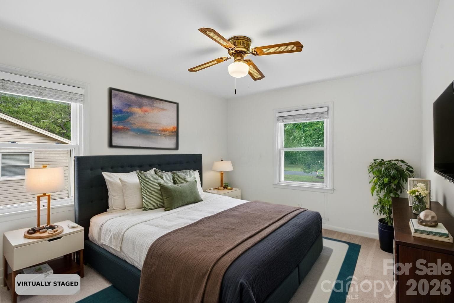 PRIMARY BEDROOM (staged) - 2101 Shady Lane, Monroe
