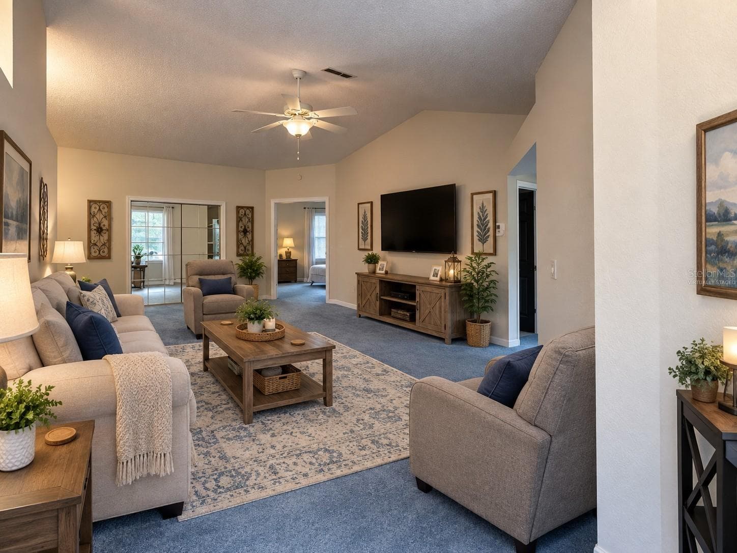 Virtually staged-Living Room - 10816 SW 83RD AVE, OCALA