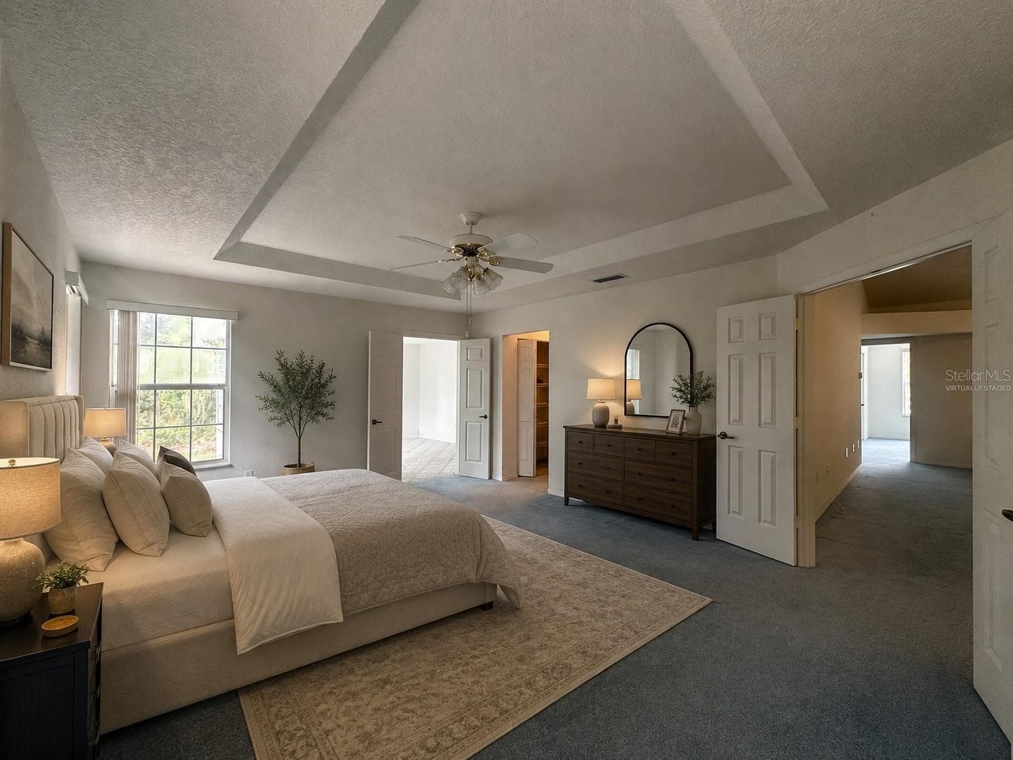 Virtually staged-Master Bedroom - 10816 SW 83RD AVE, OCALA