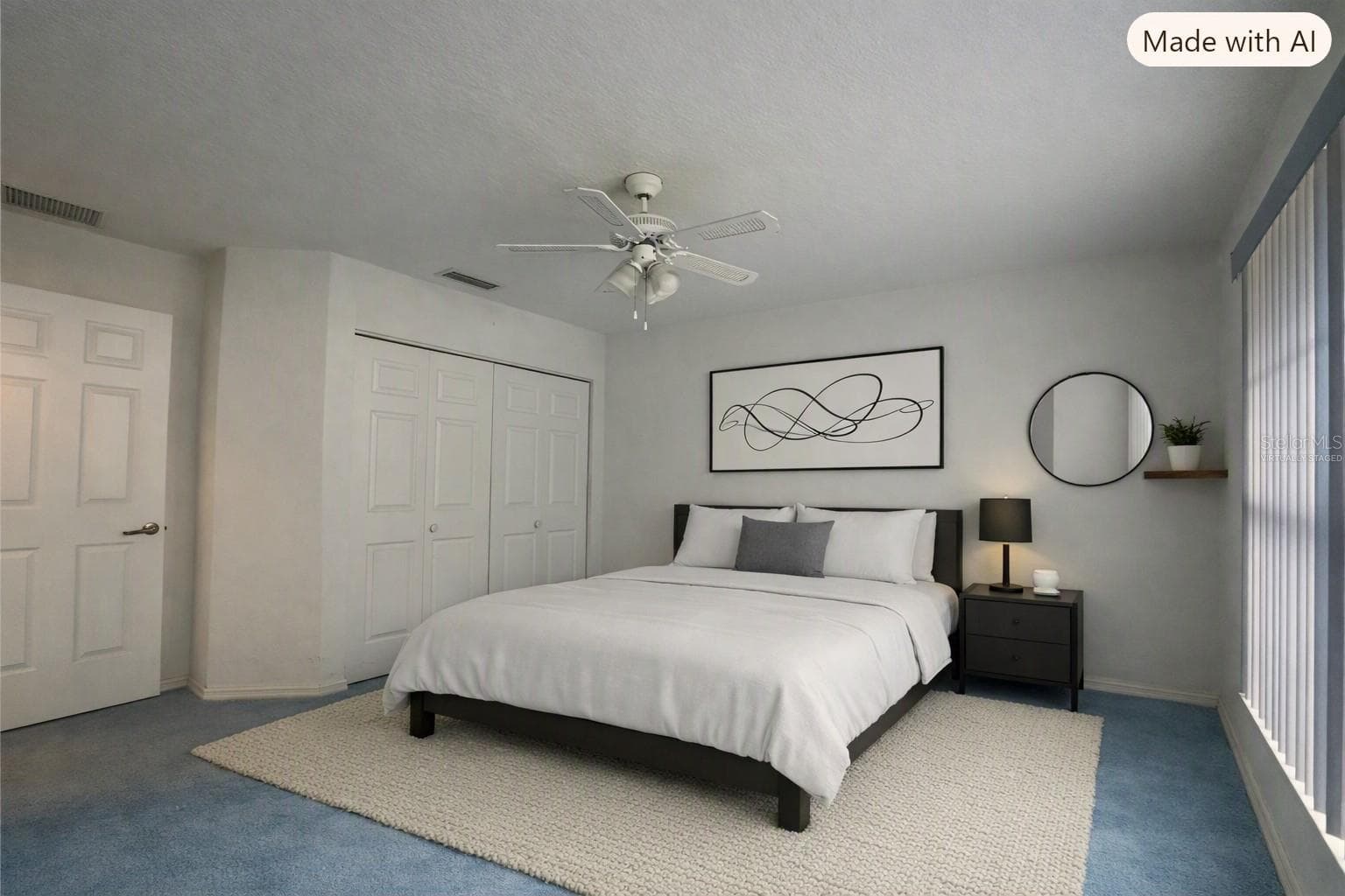 virtually staged-bedroom 2 - 10816 SW 83RD AVE, OCALA