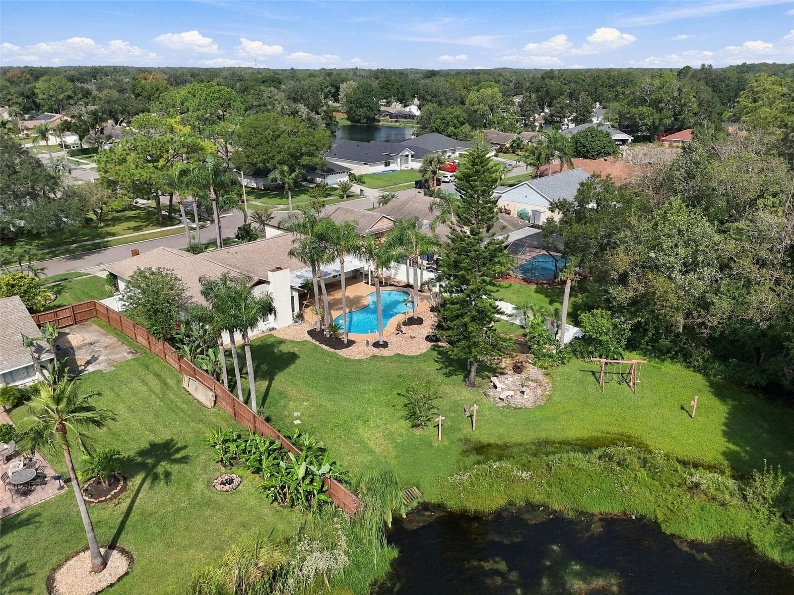 Arial Back Yard - 15113 ALEXIS DR, TAMPA