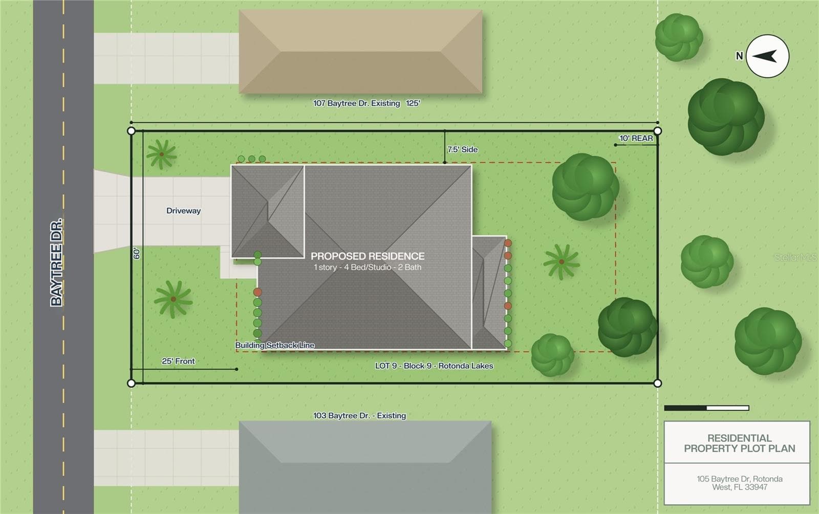 Land at 105 BAYTREE DR, ROTONDA WEST, photo 3 of 6
