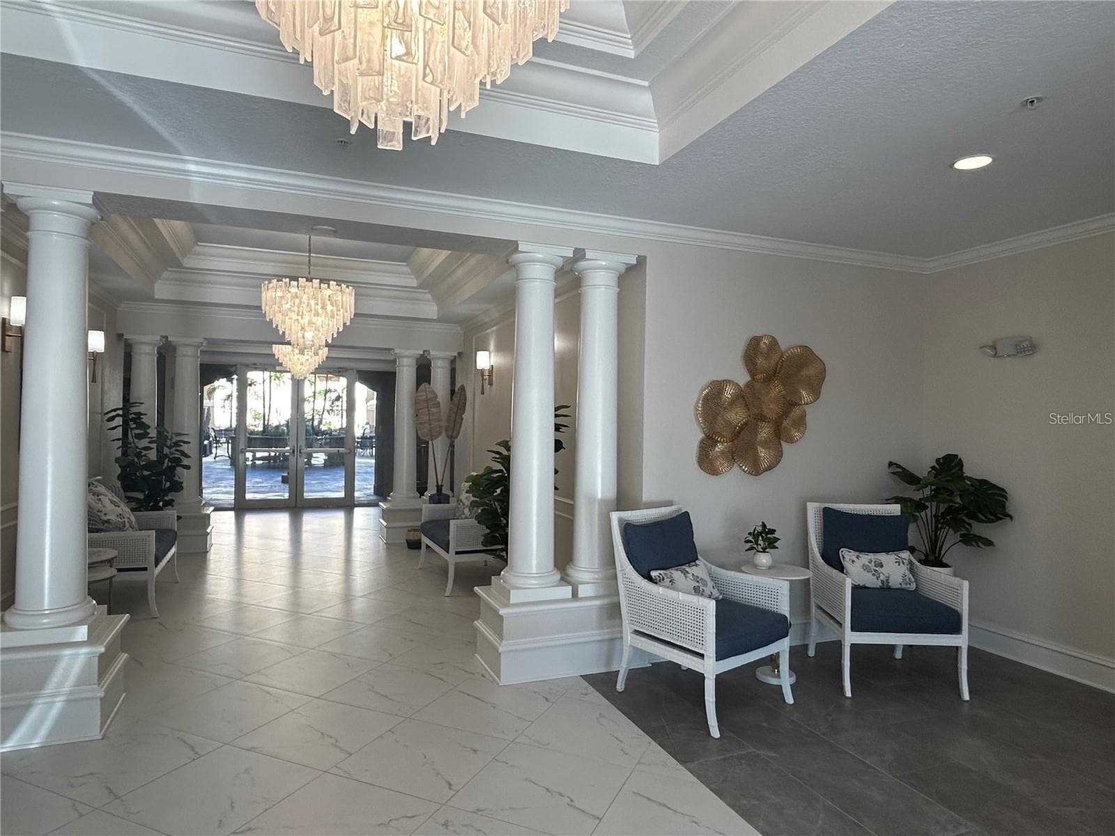 renovated hallway - 1064 N TAMIAMI TRL #1406, SARASOTA