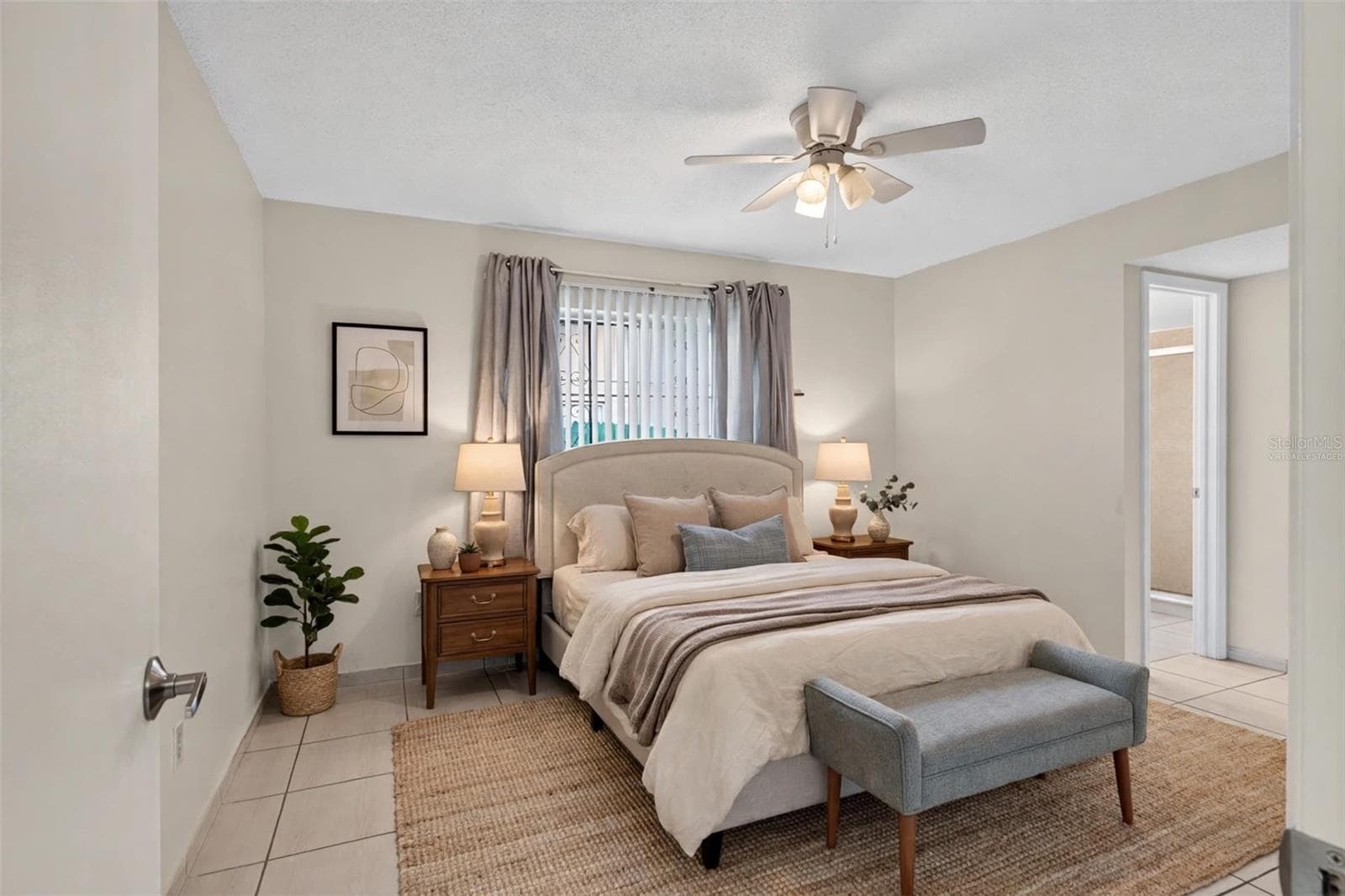 virtually staged Primary Suite - 4712 STONY BROOK LN, ORLANDO