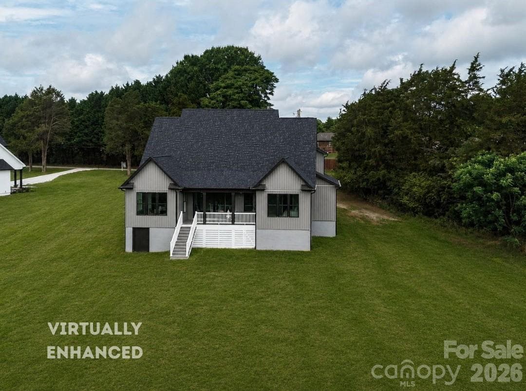 Concept Grass - Enjoy peaceful backyard living with a spacious space covered porch, expansive green space & private tree-lined views perfect for relaxing or entertaining. - 159 Lone Pine Road, Statesville