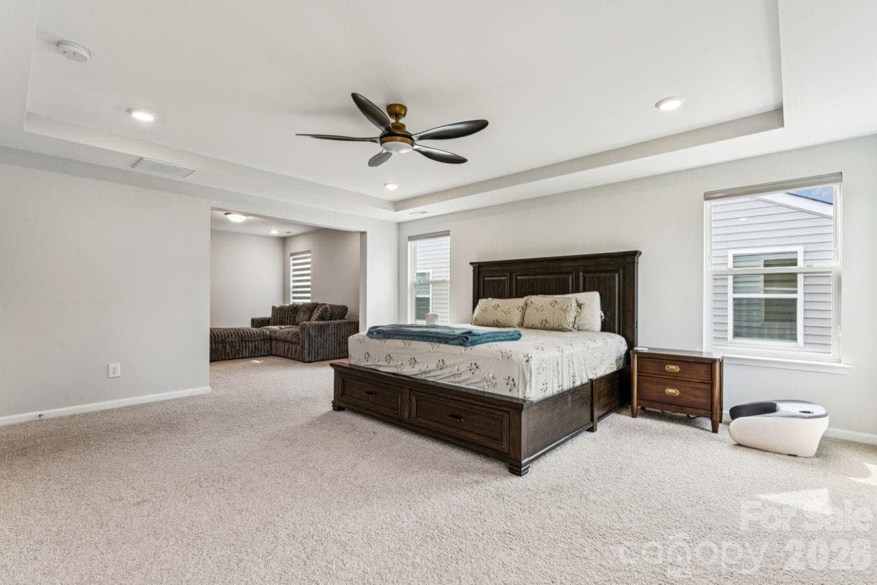 Primary bedroom with separate sitting room - 8704 Frank Grier Road, Charlotte